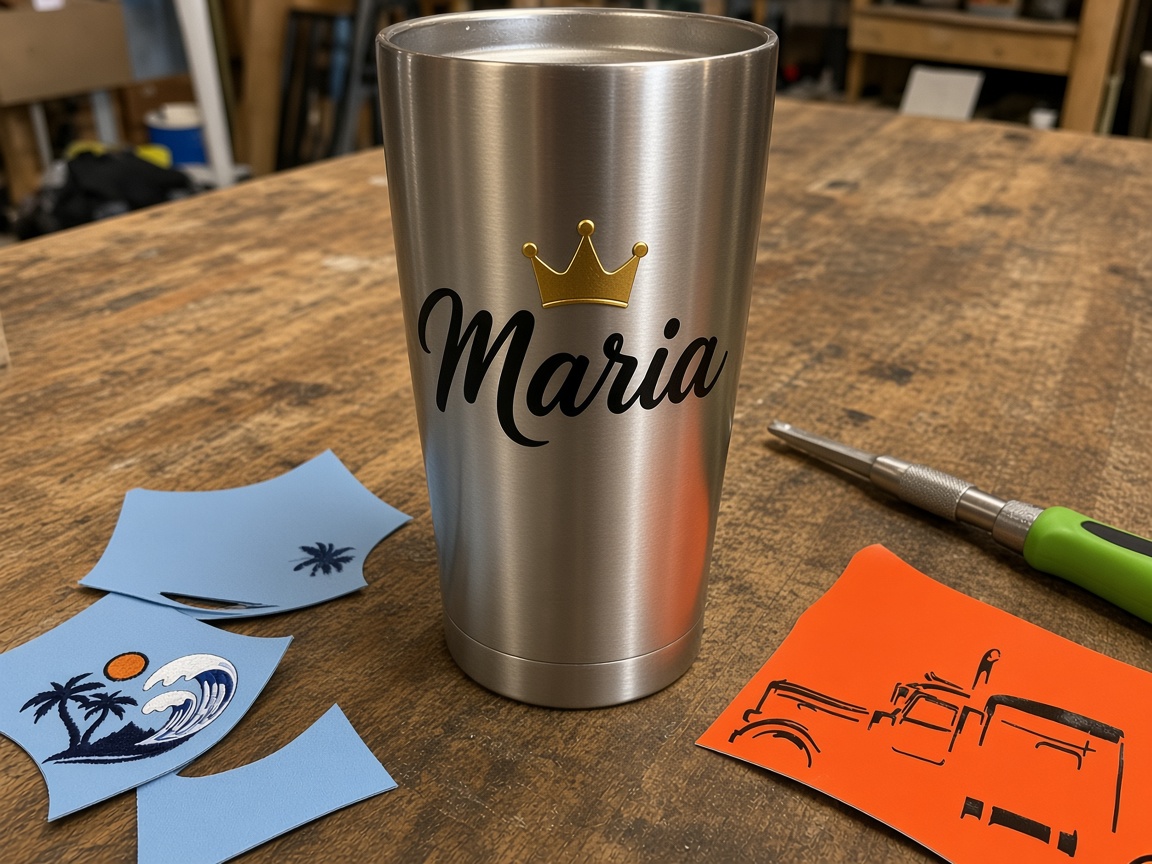Personalized tumblers and drinkware